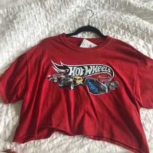 Forever 21 Red “Hot Wheels” Crop Top